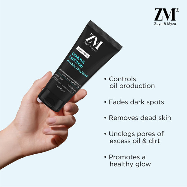 ZM Zayn & Myza Tube Face Wash Charcoal - 150 ML