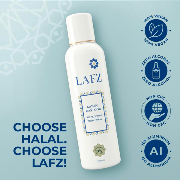 Lafz Body Spray 100 GM Men No Alcohol - Kayani Dastoor