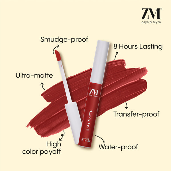 ZM Zayn & Myza Stay Matte Liquid Lip Color 6 ML